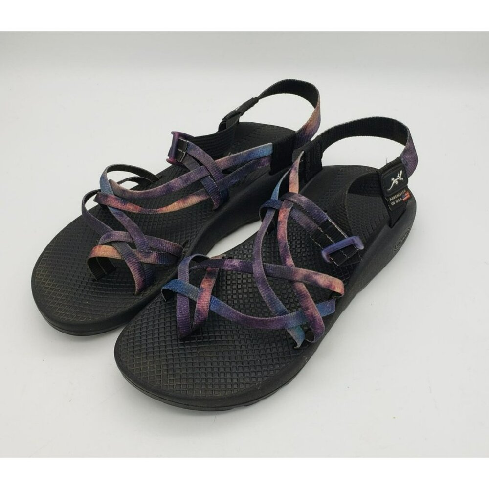 Chaco Womens Z/Cloud X Sandals Size Women's 11 Adjustable Multi-Color Tie-Dye